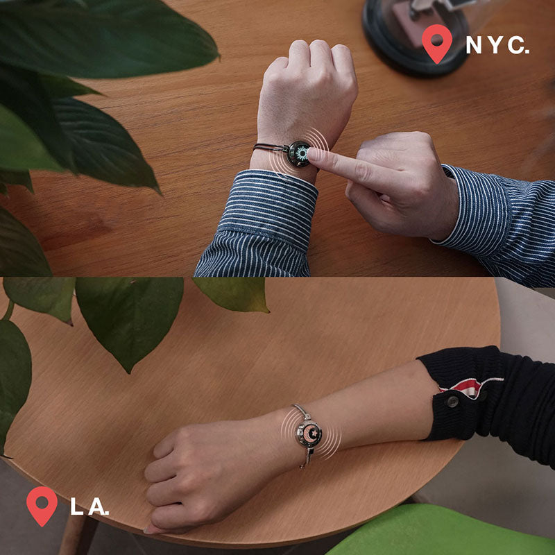 Sun & Moon Touch Bracelets with Snake Chain