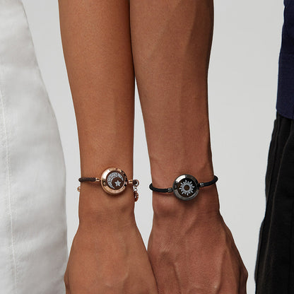 Sun & Moon Touch Bracelets with Milan Rope