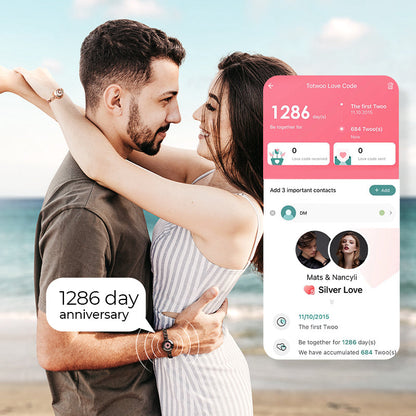 Sun & Moon Touch Bracelets with Figaro Chain