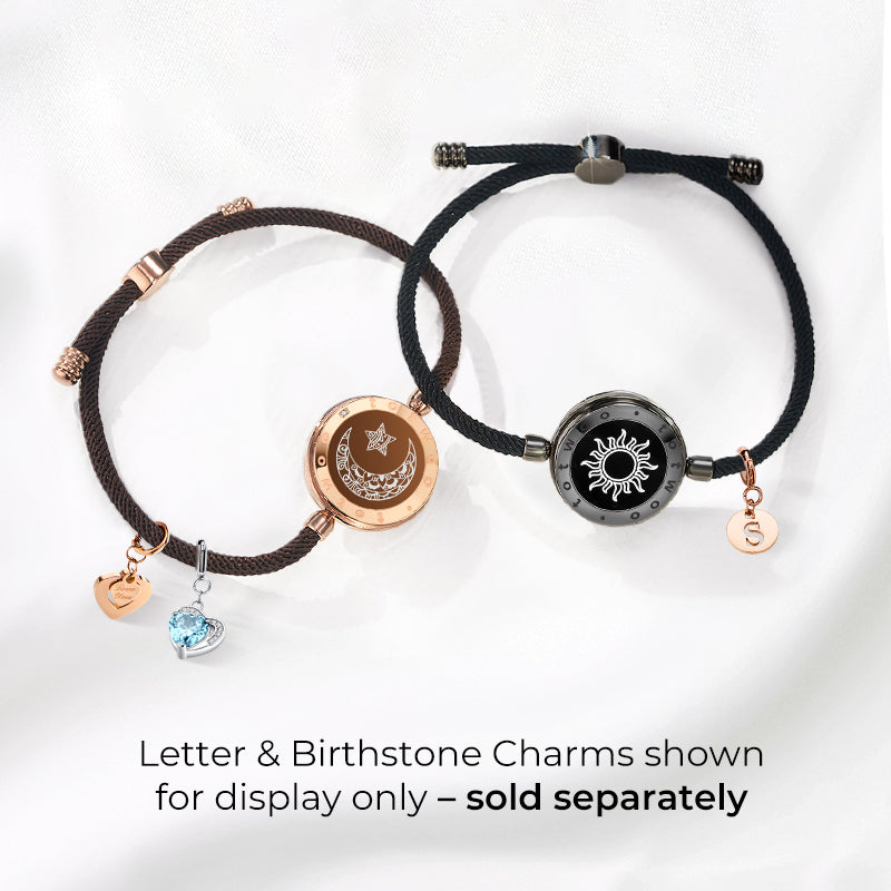 Sun & Moon Touch Bracelets with Milan Rope